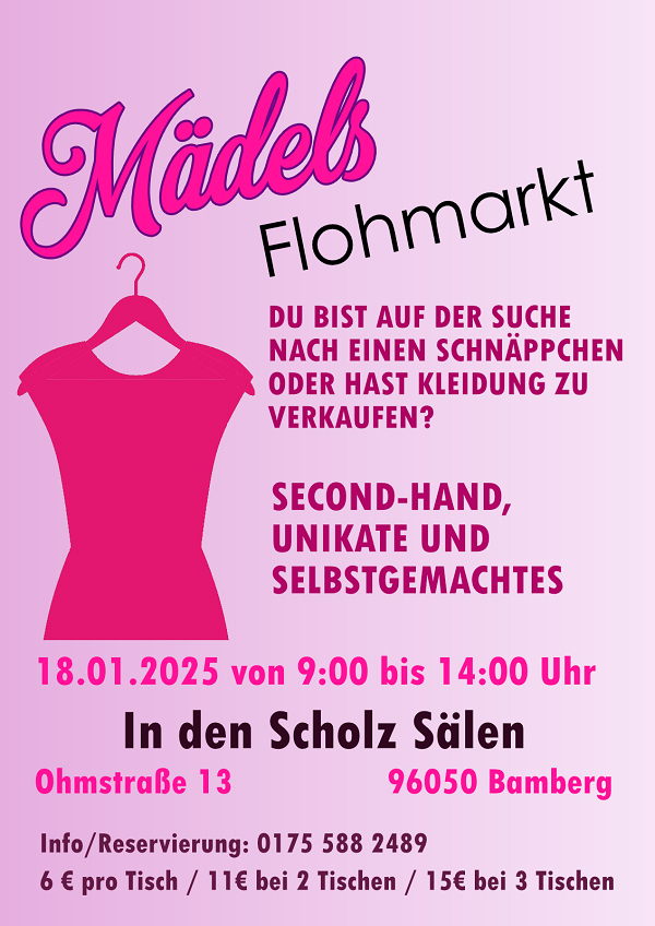 Flohmarkt Plakat mit Text